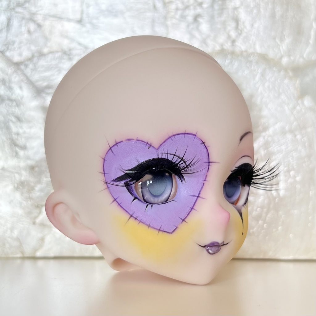 カスタムヘッド ddh10 カスタムメイク ハロウィン ピエロ