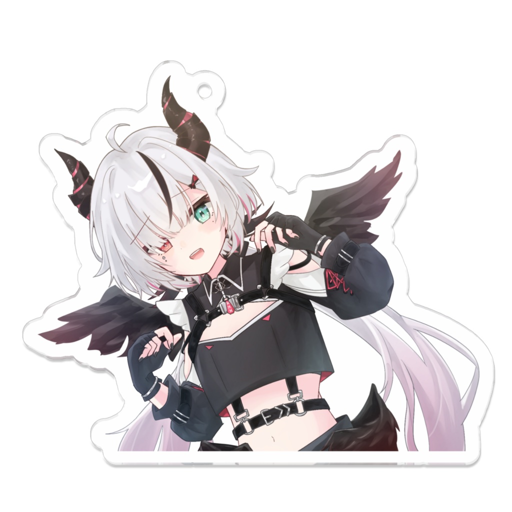 叶方よみ 誕生日アクリルキーホルダー 羽あり