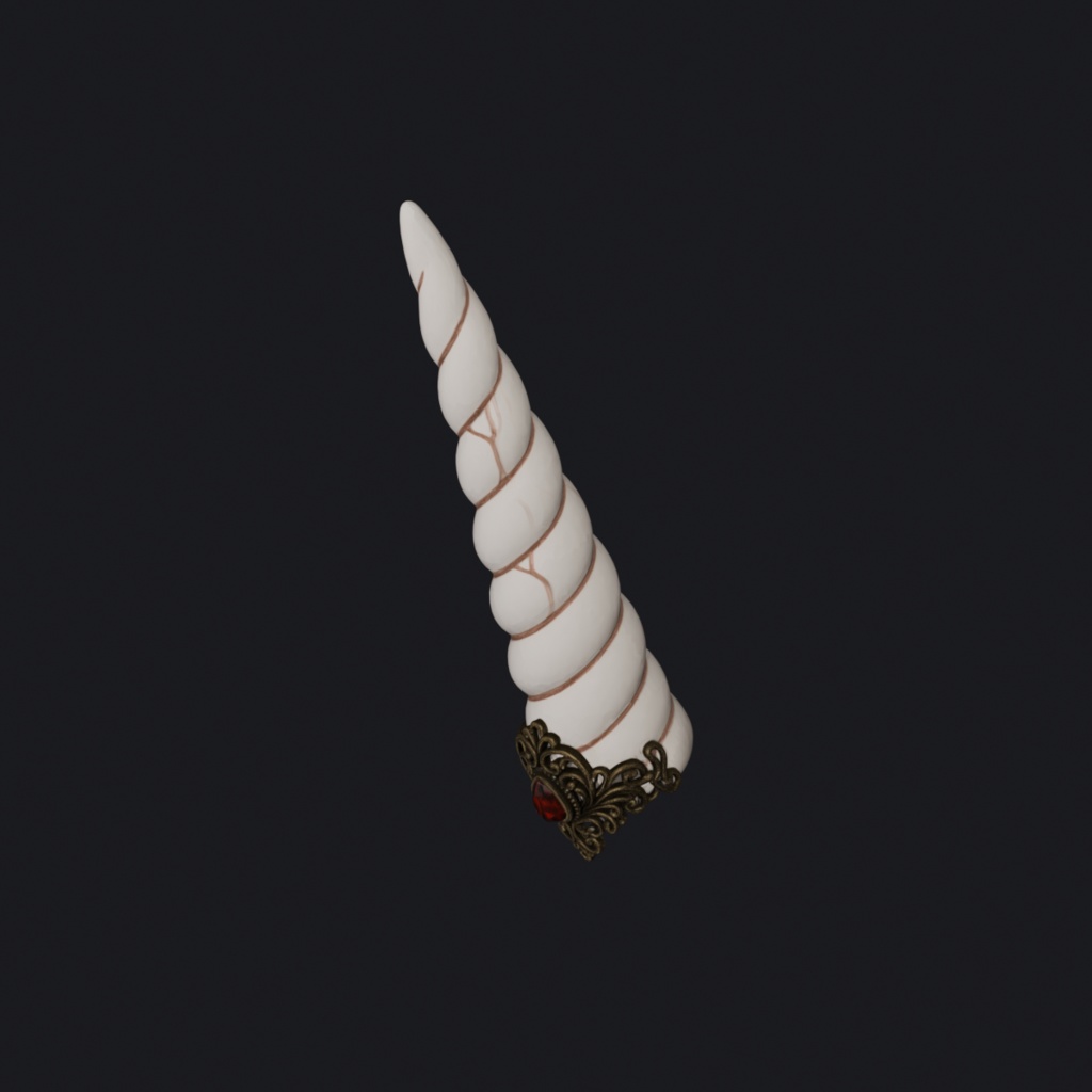 【MA対応】月光真珠の一角獣角 / Unicorn Horn