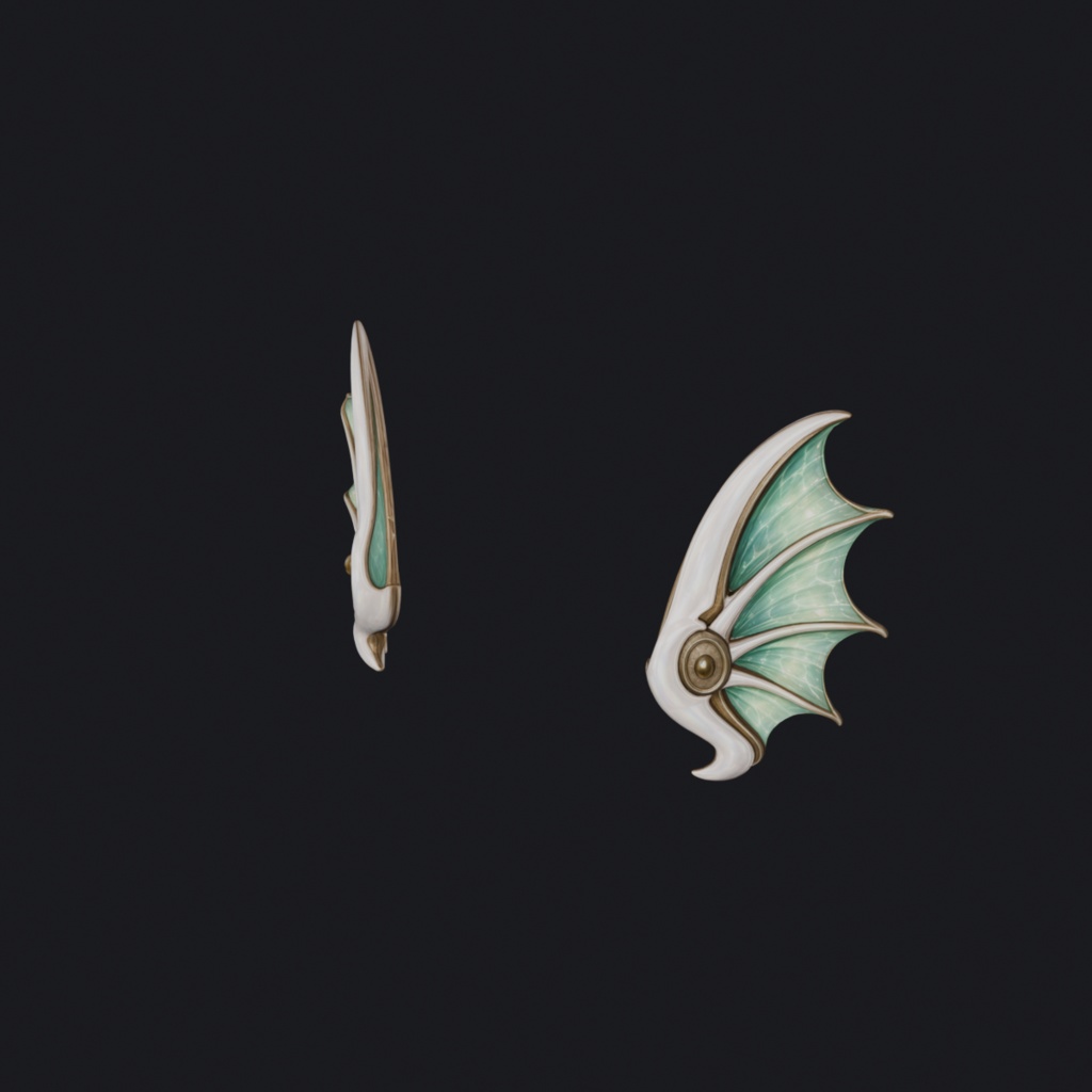 【MA対応】水竜の鰭甲冑耳 / Fin Helm Ears