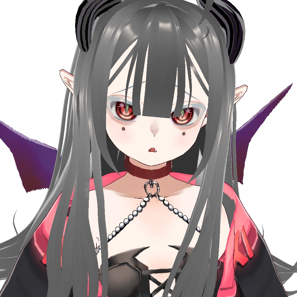 【VRoid・VRM】サキュバス少女「サキュちゃん001」オリジナル3Dモデル