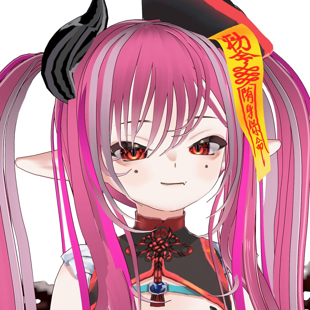 【VRoid・VRM】キョンシー×サキュバス「サキュちゃん003」オリジナル3Dモデル