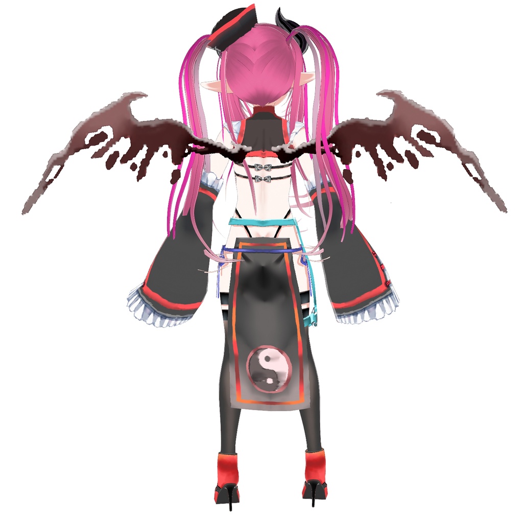 【VRoid・VRM】キョンシー×サキュバス「サキュちゃん003」オリジナル3Dモデル