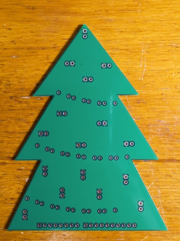 Arduino UNO用クリスマスツリー基板