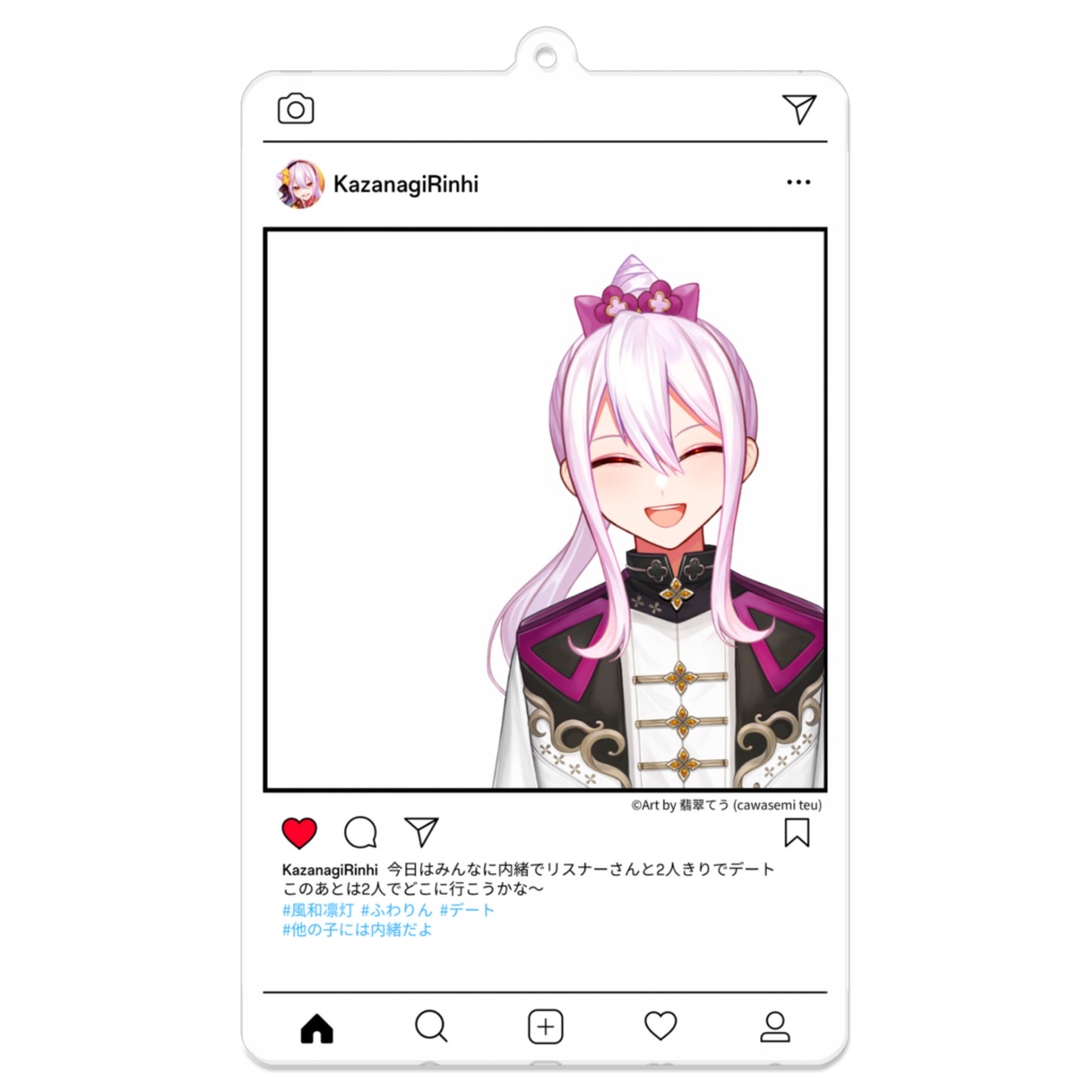 インスタ風アクリルキーホルダー