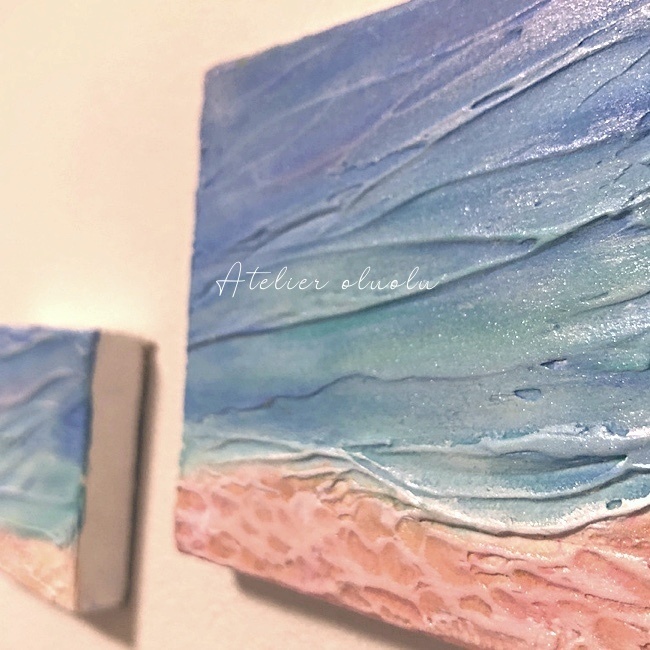 #11 インテリアパネル テクスチャーアート 原画 アクリル画 現代アート