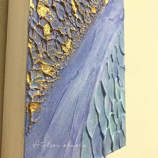 #12 インテリアパネル テクスチャーアート 原画 アクリル画 現代アート