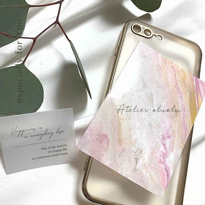 #5 アートシート スマホケース用 インナーシート 原画 アクリル画(送料込)