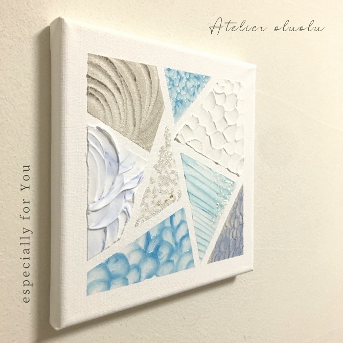 #34 インテリアパネル テクスチャーアート 原画 アクリル画 現代アート