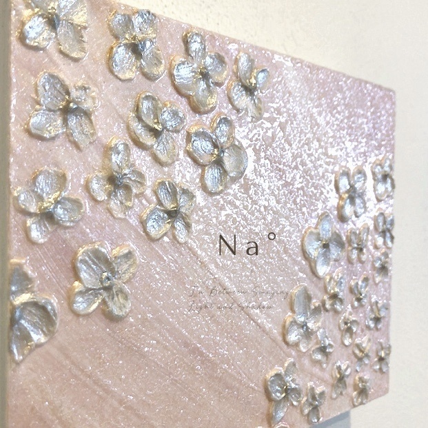 #41 インテリアパネル テクスチャーアート 原画 アクリル画 現代アート【花溜まり】