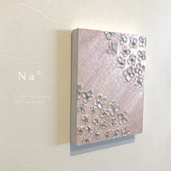 #41 インテリアパネル テクスチャーアート 原画 アクリル画 現代アート【花溜まり】