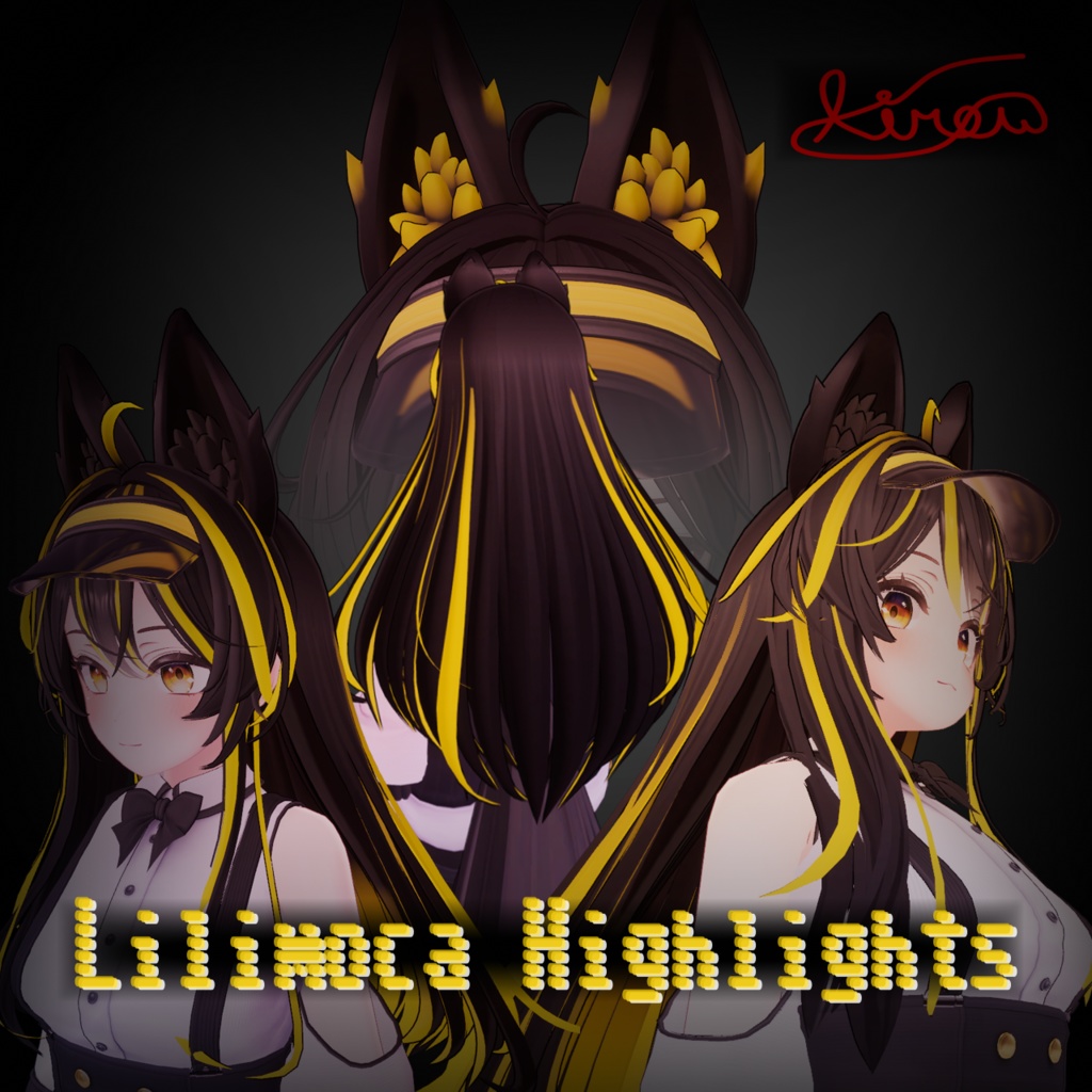 [For Lilimoca] Hair Highlight + Tail + Nail Package