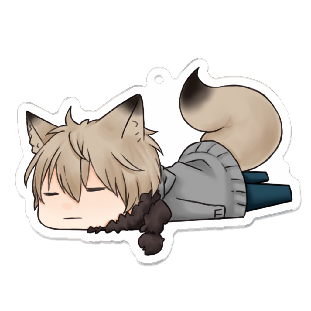 ぐんにょり(きつね)アクリルキーホルダー
