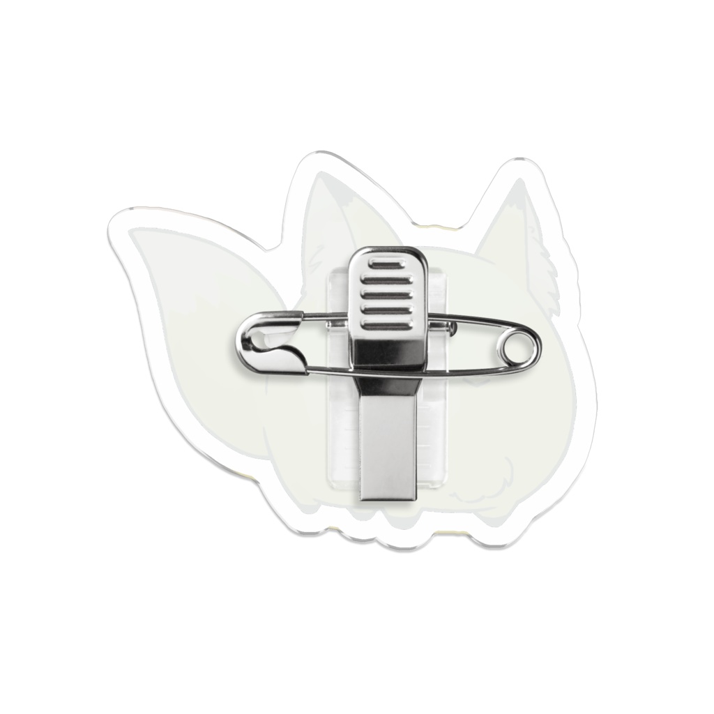 きつねまんじうアクリルバッジ