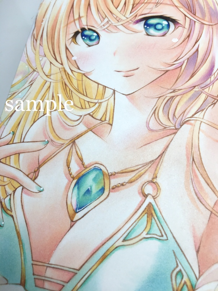 原画*オリジナル手描きイラスト*『shine』*コピック創作*同人*アナログ絵