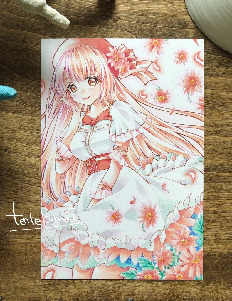 原画 Pink コピック創作 同人 アナログ絵 Tentekomaiのおうち Booth