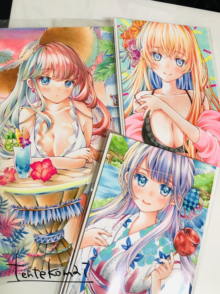 【原画】『summer sunset』*A5*コピック創作*オリジナル*同人*アナログ絵