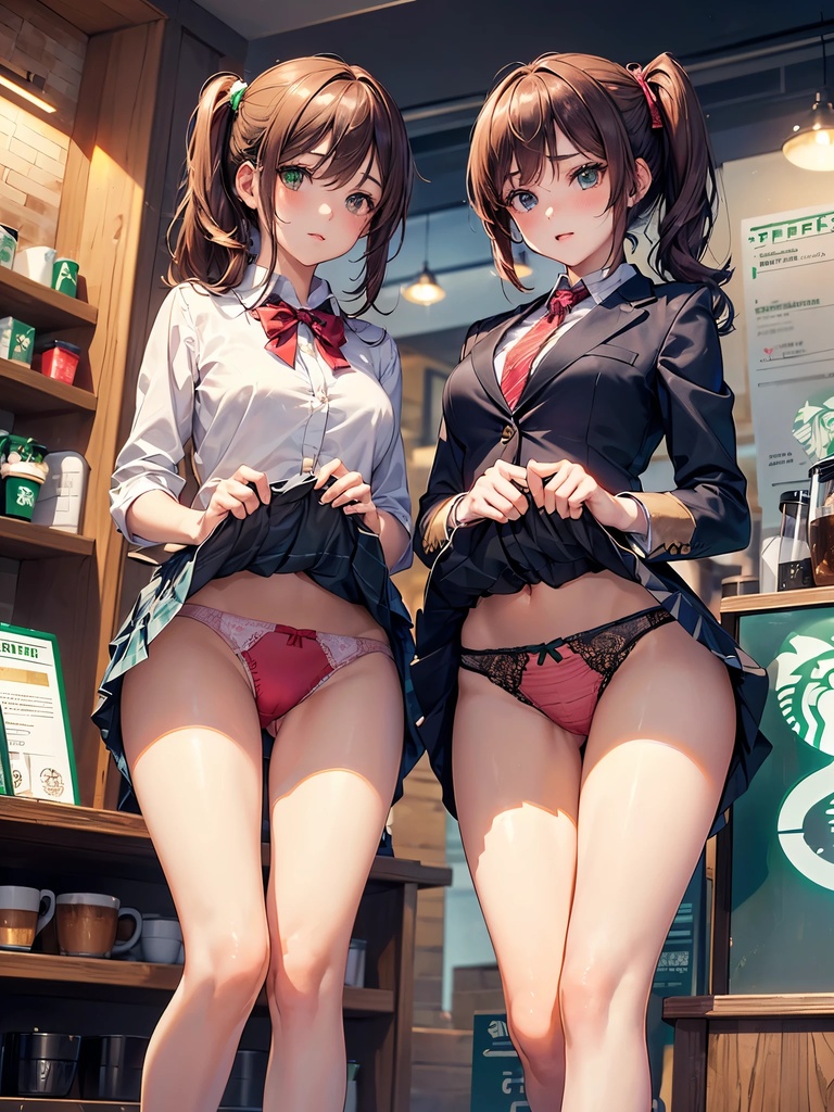 僕はどこでも誰にでもパンツを見せてもらえる権利を手に入れた Vol.2 カフェ店員&ブレザー制服編