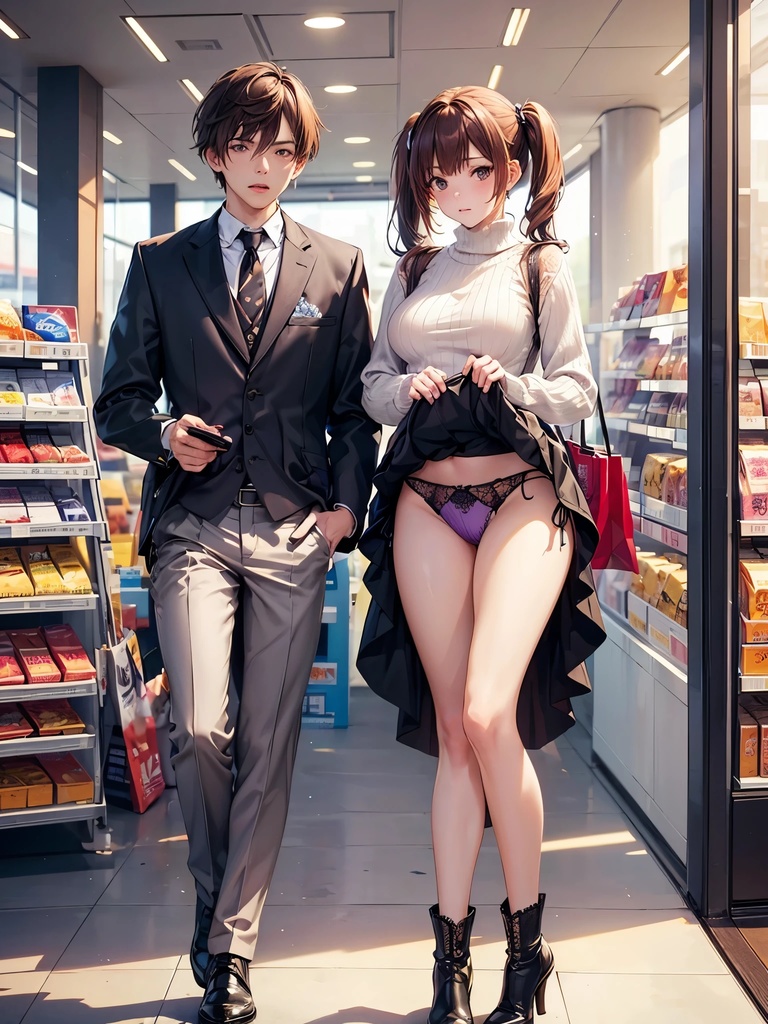 僕はどこでも誰にでもパンツを見せてもらえる権利を手に入れた Vol.7 ショッピングカップル編