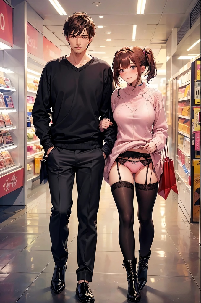 僕はどこでも誰にでもパンツを見せてもらえる権利を手に入れた Vol.7 ショッピングカップル編