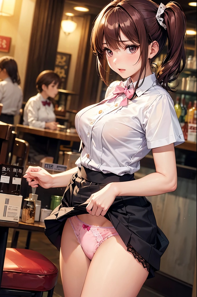 【スマホ対応版】僕はどこでも誰にでもパンツを見せてもらえる権利を手に入れた Vol.1 街角セーラー服 Vol.2 カフェ店員&ブレザー制服編