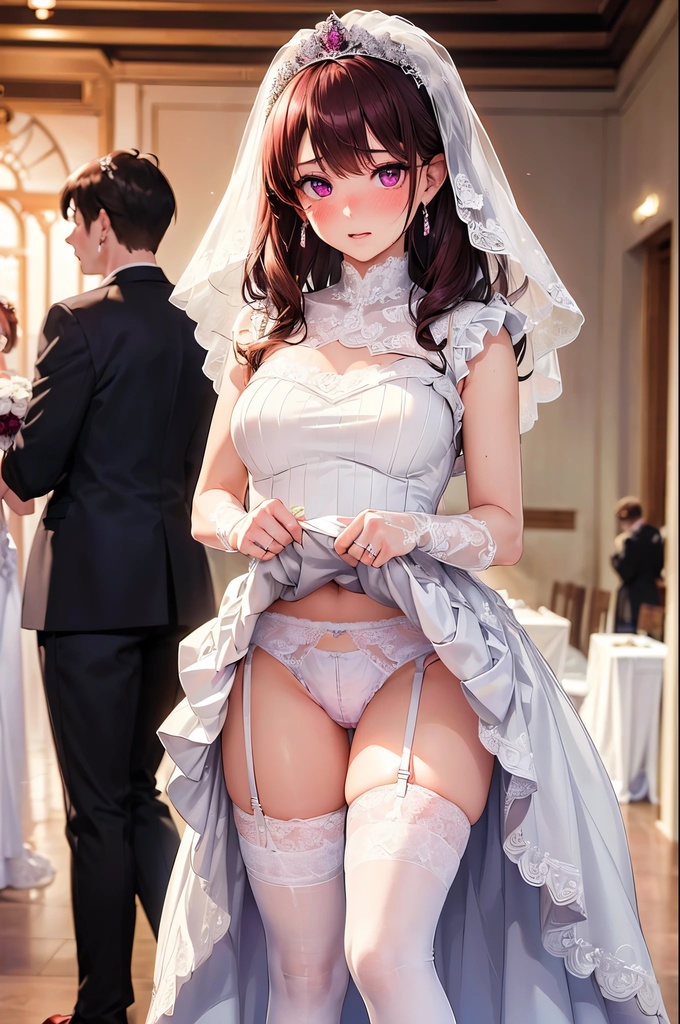僕はどこでも誰にでもパンツを見せてもらえる権利を手に入れた Vol.13 ウェディングドレス & パーティドレス編