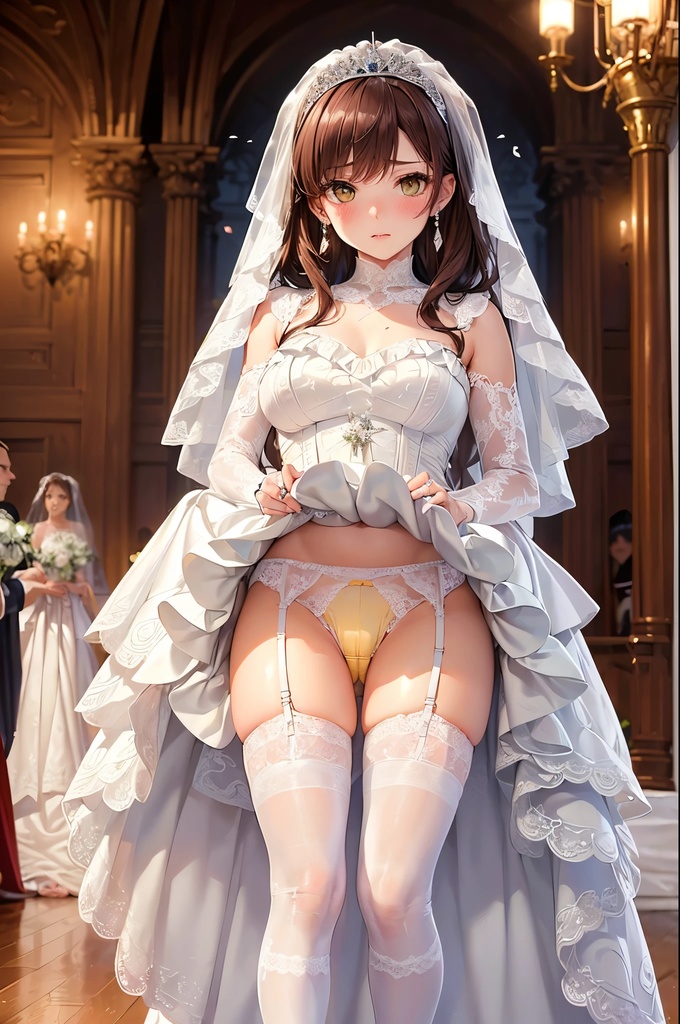 【スマホ対応版】僕はどこでも誰にでもパンツを見せてもらえる権利を手に入れた Vol.13 ウェディングドレス & パーティドレス編