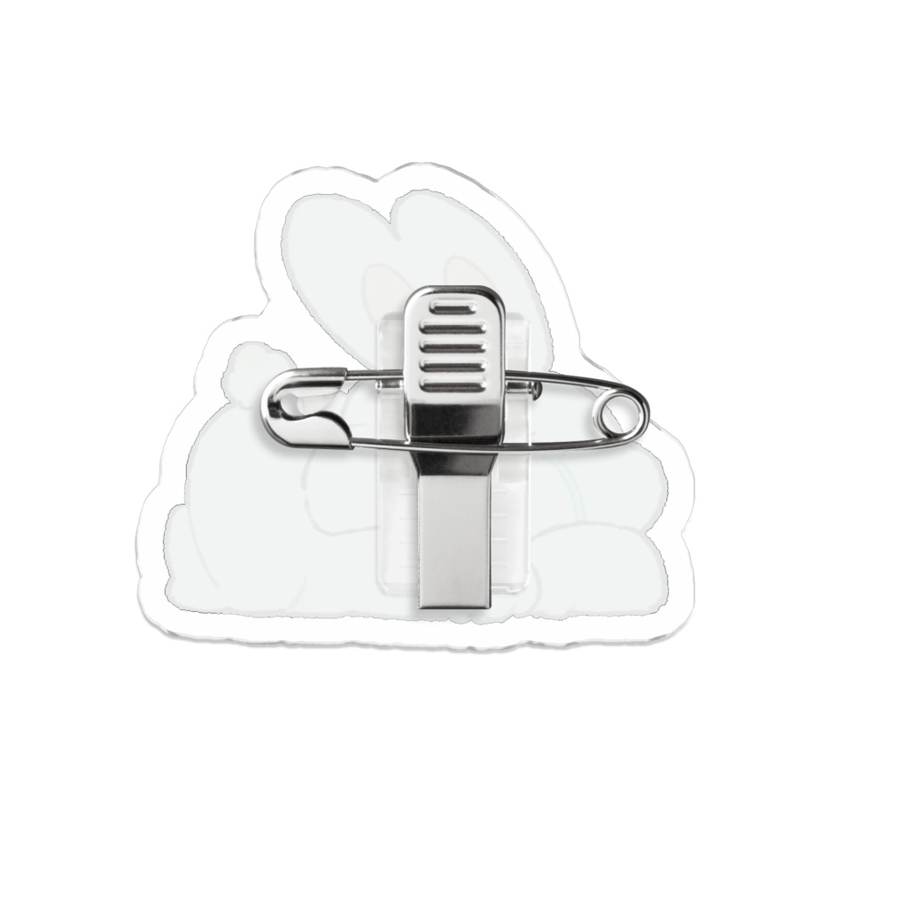 ぷいぷいうさにゃんぴ:アクリルバッジ