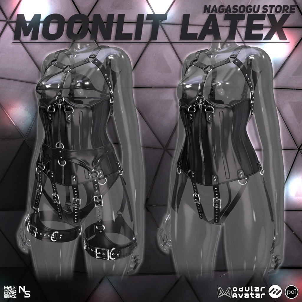 🌙 Moonlit Latex Corset 🌙 「ムーンリット・ラテックス・コルセット」