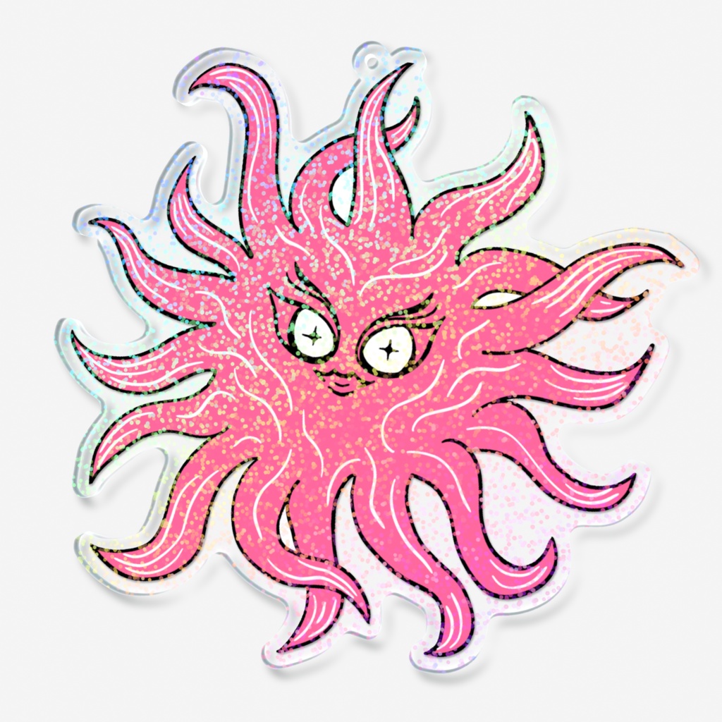 ぎらりんアクリルキーホルダー(グリッター)