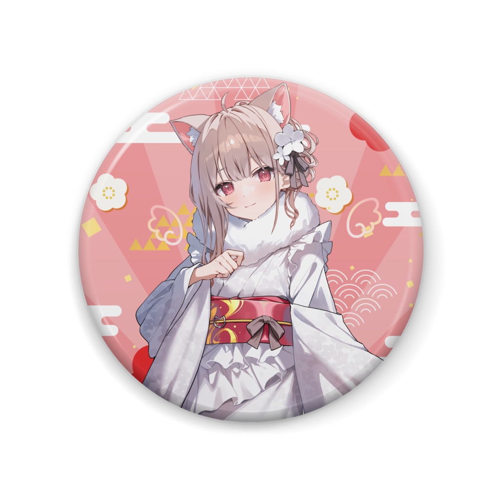 正月記念グッズ 缶バッジ 七瀬めるな・GoRou・ナコイコナ