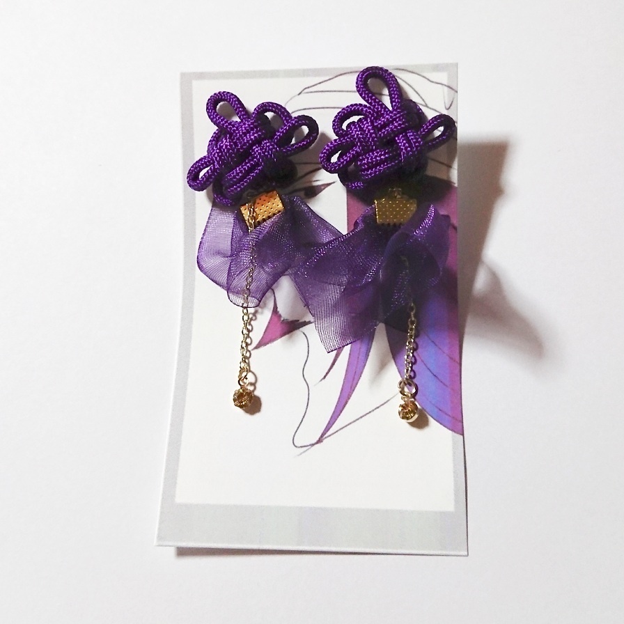 賈詡イメージ組紐ピアス