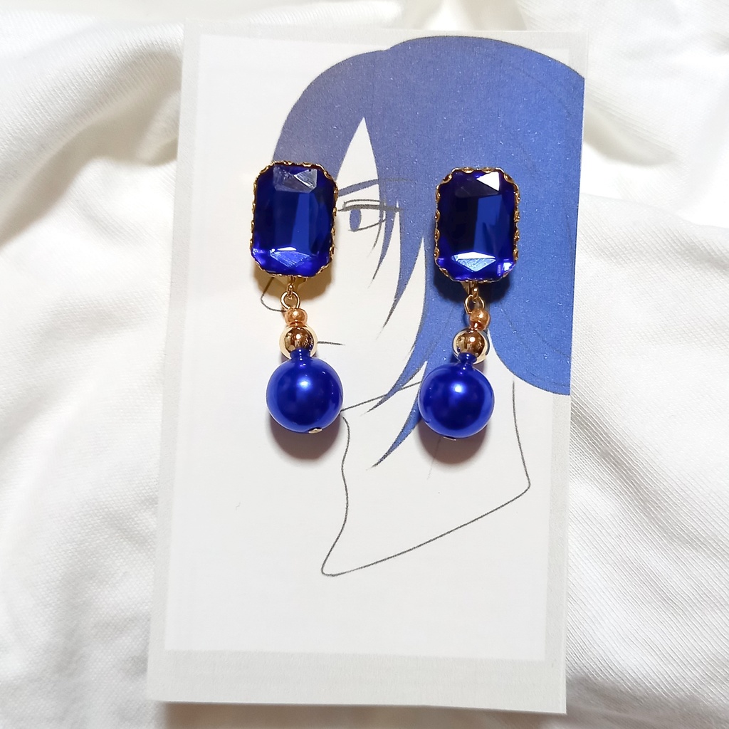 荀彧イメージビジューピアス・イヤリング