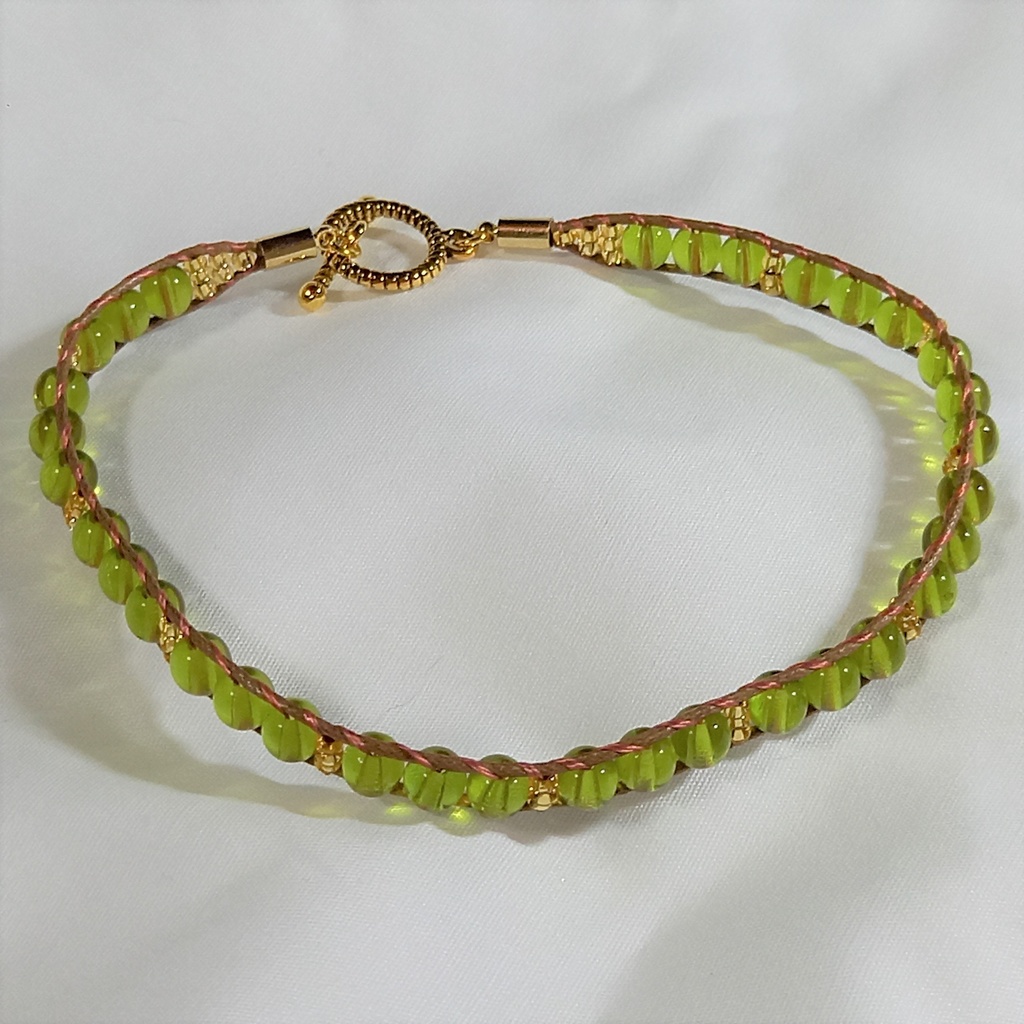 ガラスベルトブレスレット