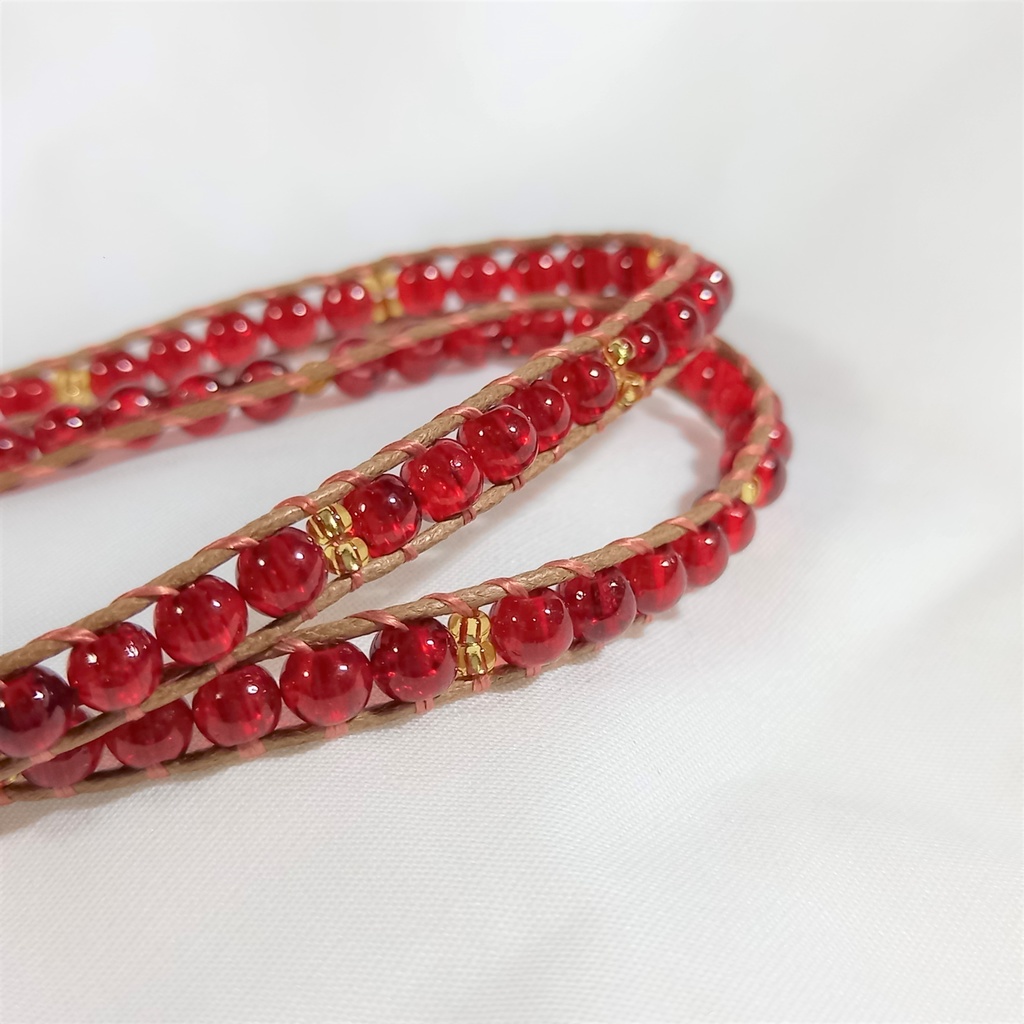 エスニックダブルベルトブレスレット