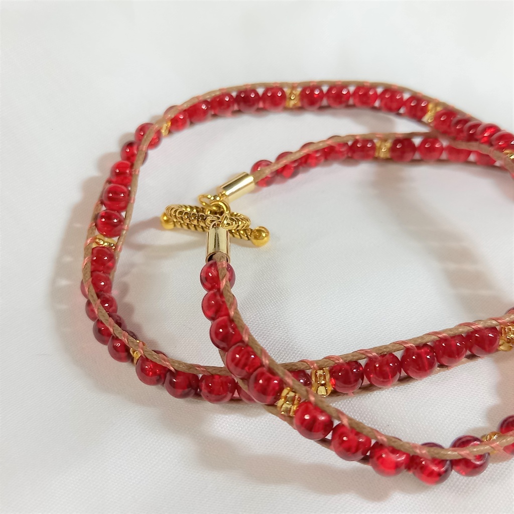 エスニックダブルベルトブレスレット