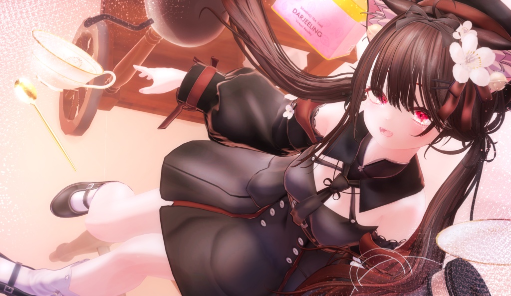 【9アバター対応:瞳テクスチャ】Sparkle Flower