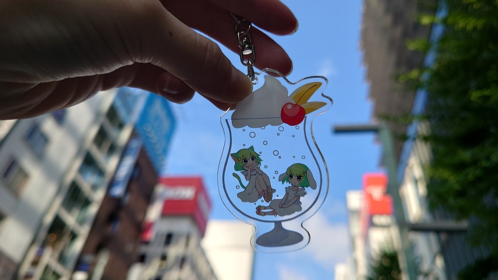 アクリルキーホルダー【クリームソーダ】