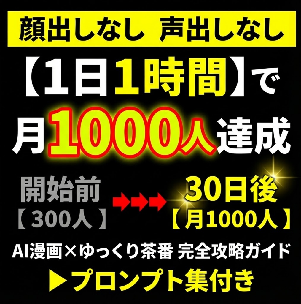 AI漫画×ゆっくり茶番 完全攻略ガイド