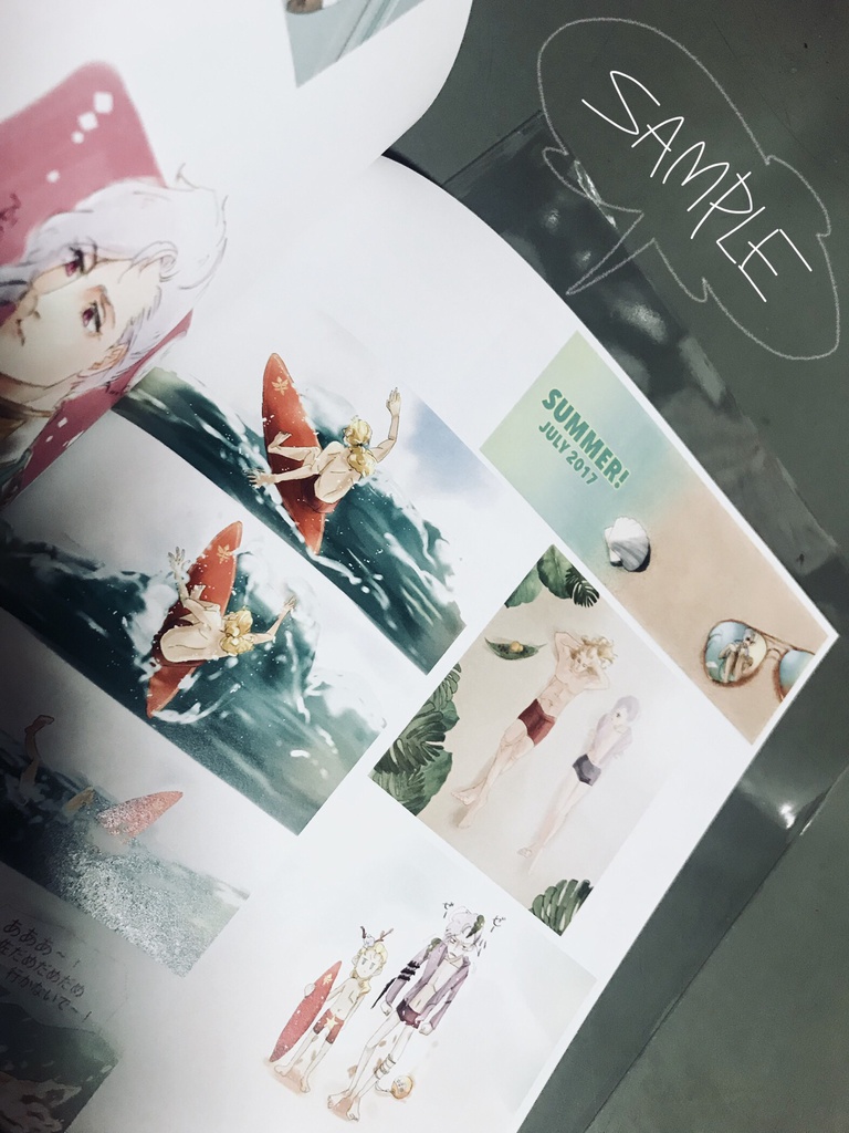 Twitterイラスト再録本 Sunday Morning はかせbooth Booth