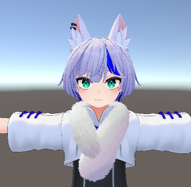 【無料】【VRChat】モフモフ マフラー【MA対応】ver.1.0.2