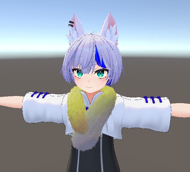 【無料】【VRChat】モフモフ マフラー【MA対応】ver.1.0.2