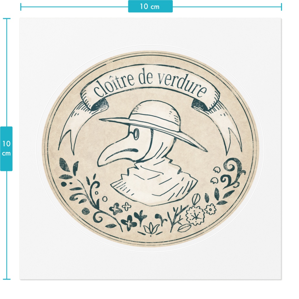 ラベル風ステッカー