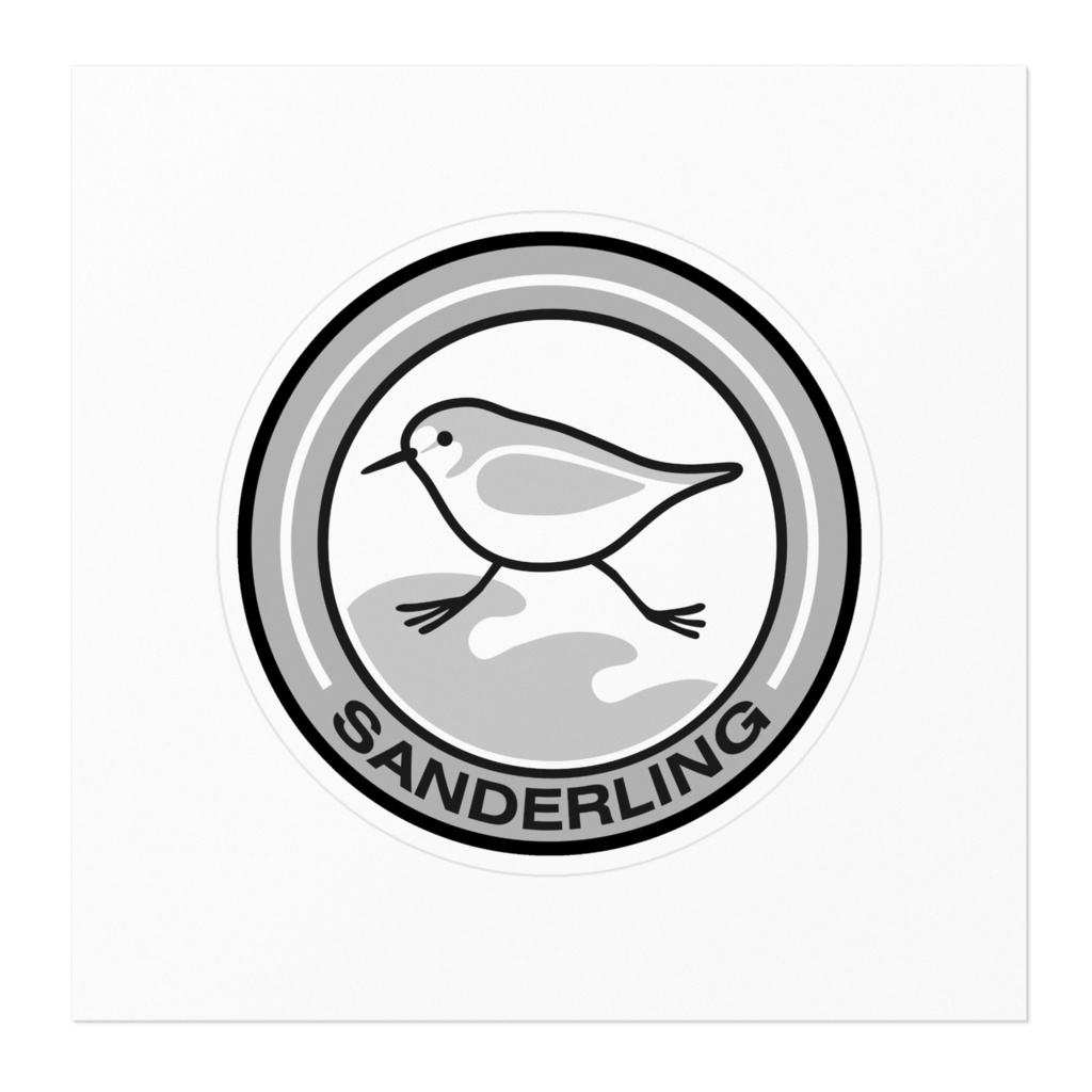 ミユビシギステッカー