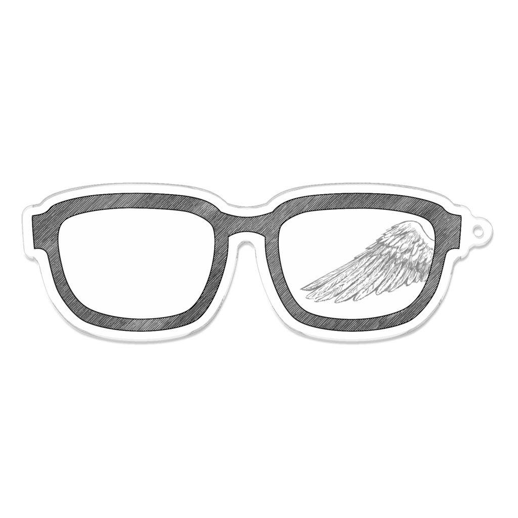 視界の端にいるアクキー (裏面コーティング加工)