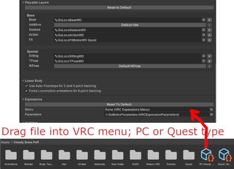 VRCHAT Avatar - Cloudy Snow Puff - PC and Quest Compatible - X-mas - Christmas - Holiday - GoGo Loco