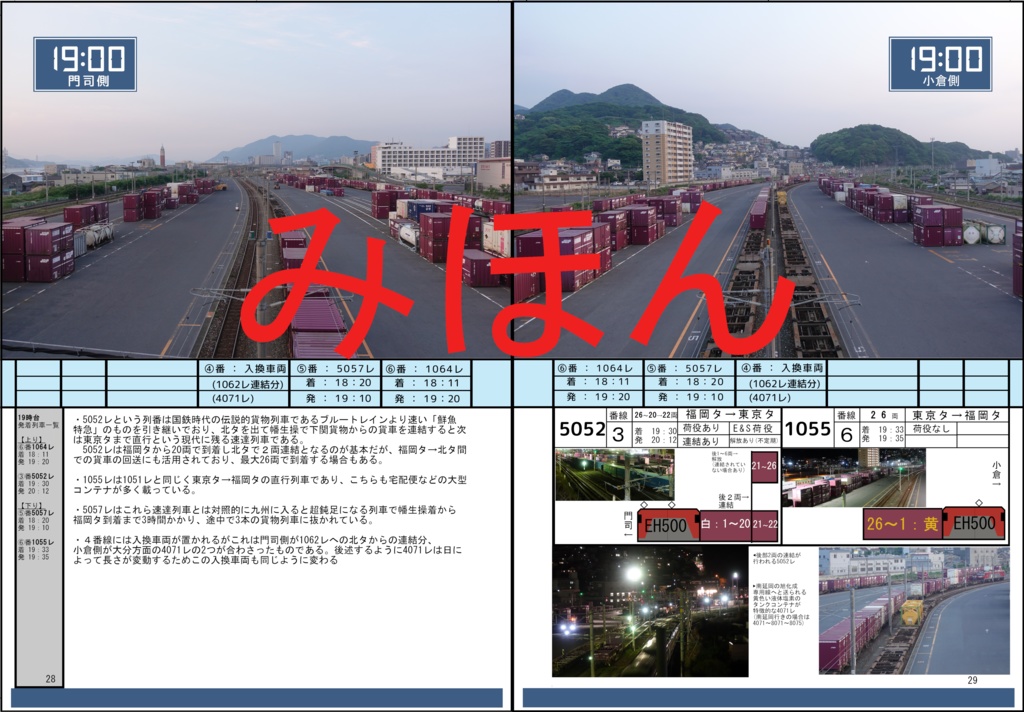 北九州貨物ターミナル駅 定点観測24時間