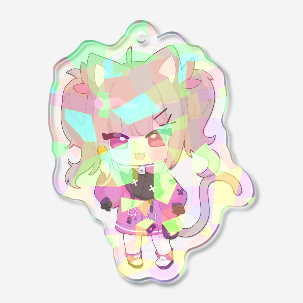 もしゅおホログラムキーホルダー