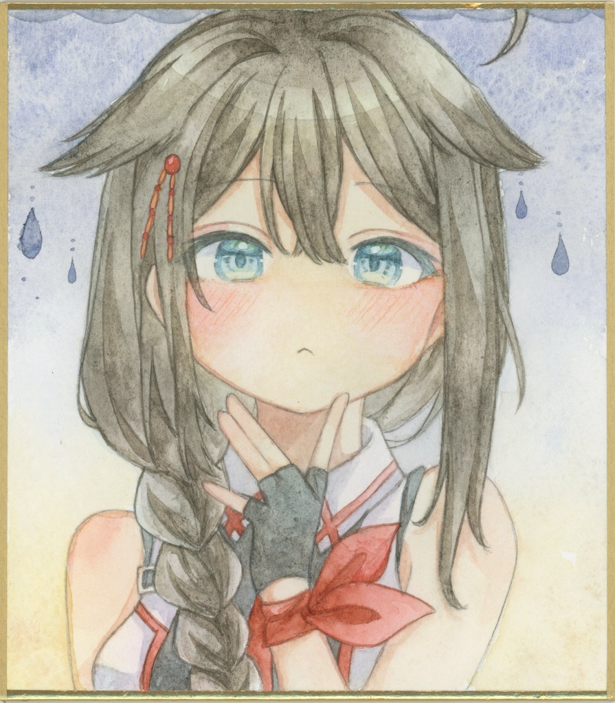艦これ　時雨改三　色紙　