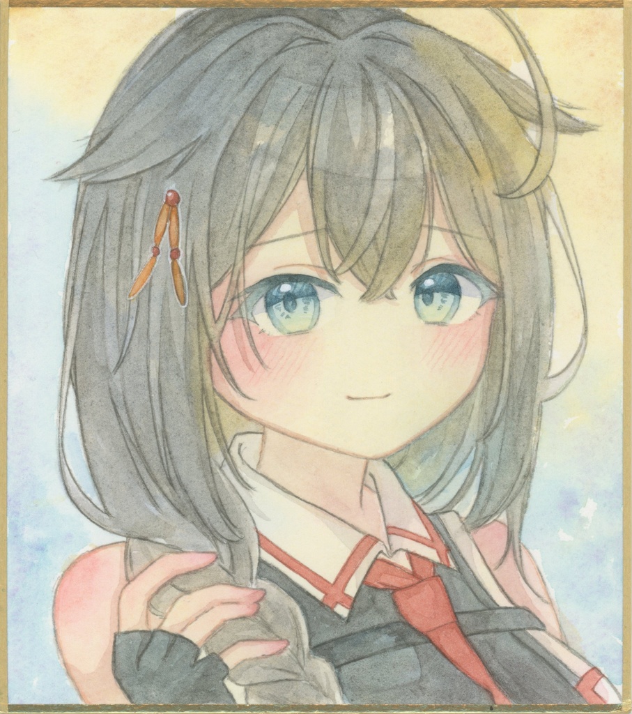 艦これ　時雨改三　色紙